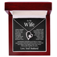 TO MY WIFE FIRST LOVE FOREVER LOVE NECKLACE GIFT SET