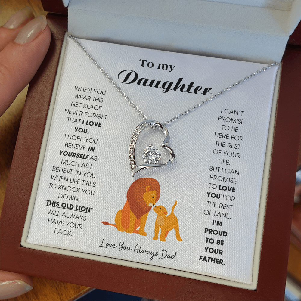 To My Daughter - When you wear this necklace, never forget that I LOVE YOU [ Forever Love ]