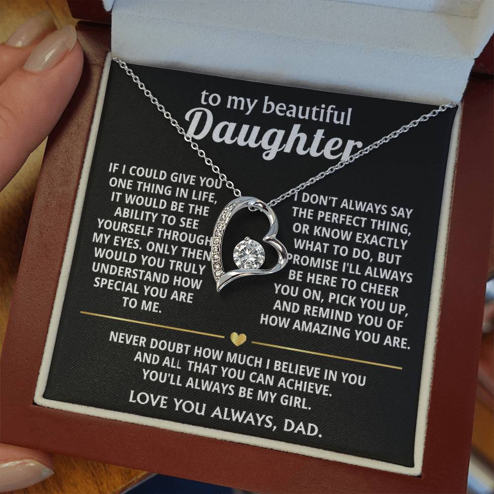 To My Beautiful Daughter, I wish you saw how special you are.
