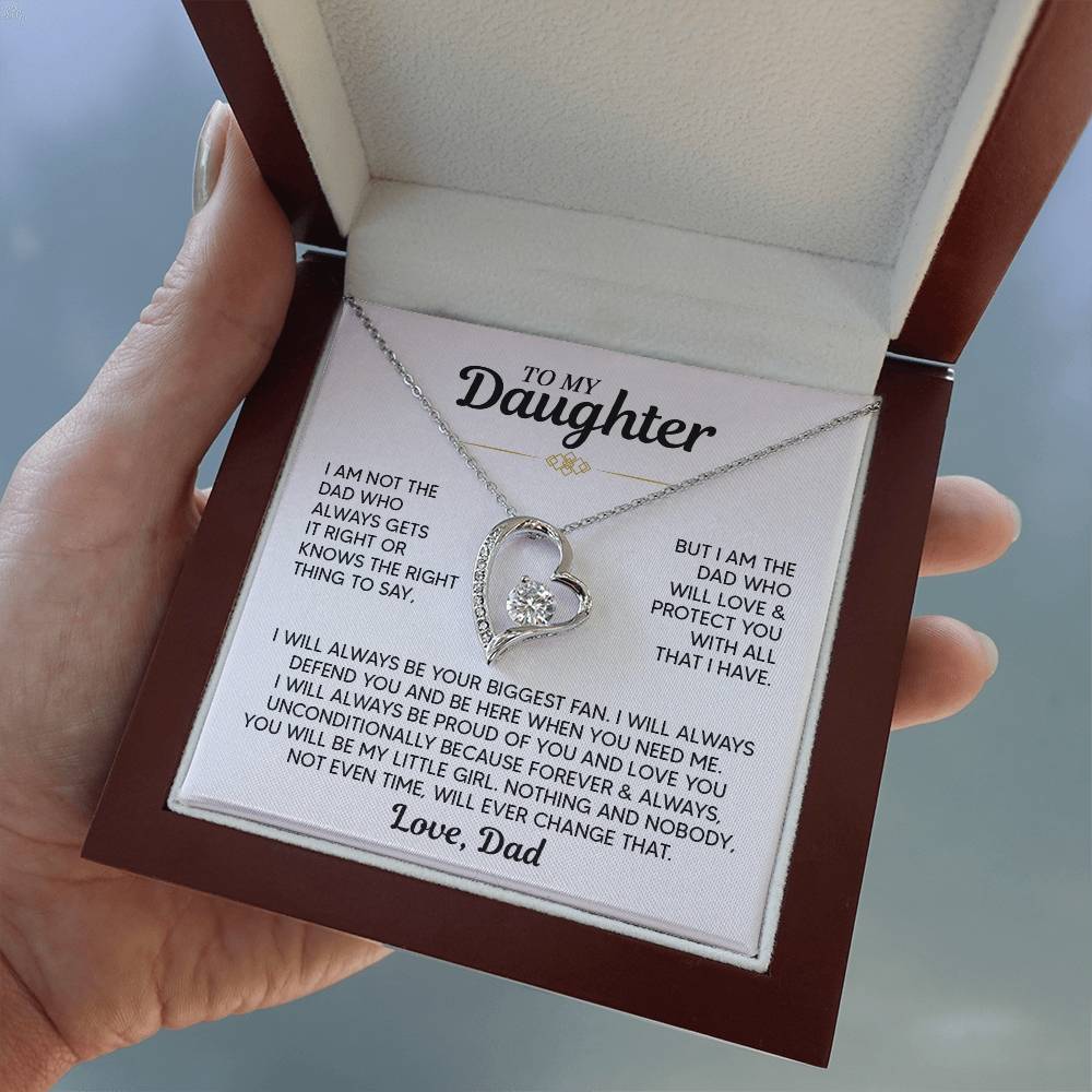 TO MY DAUGHTER PROTECT YOU FOREVER LOVE NECKALCE GIFT SET
