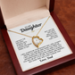 TO MY DAUGHTER PROTECT YOU FOREVER LOVE NECKALCE GIFT SET