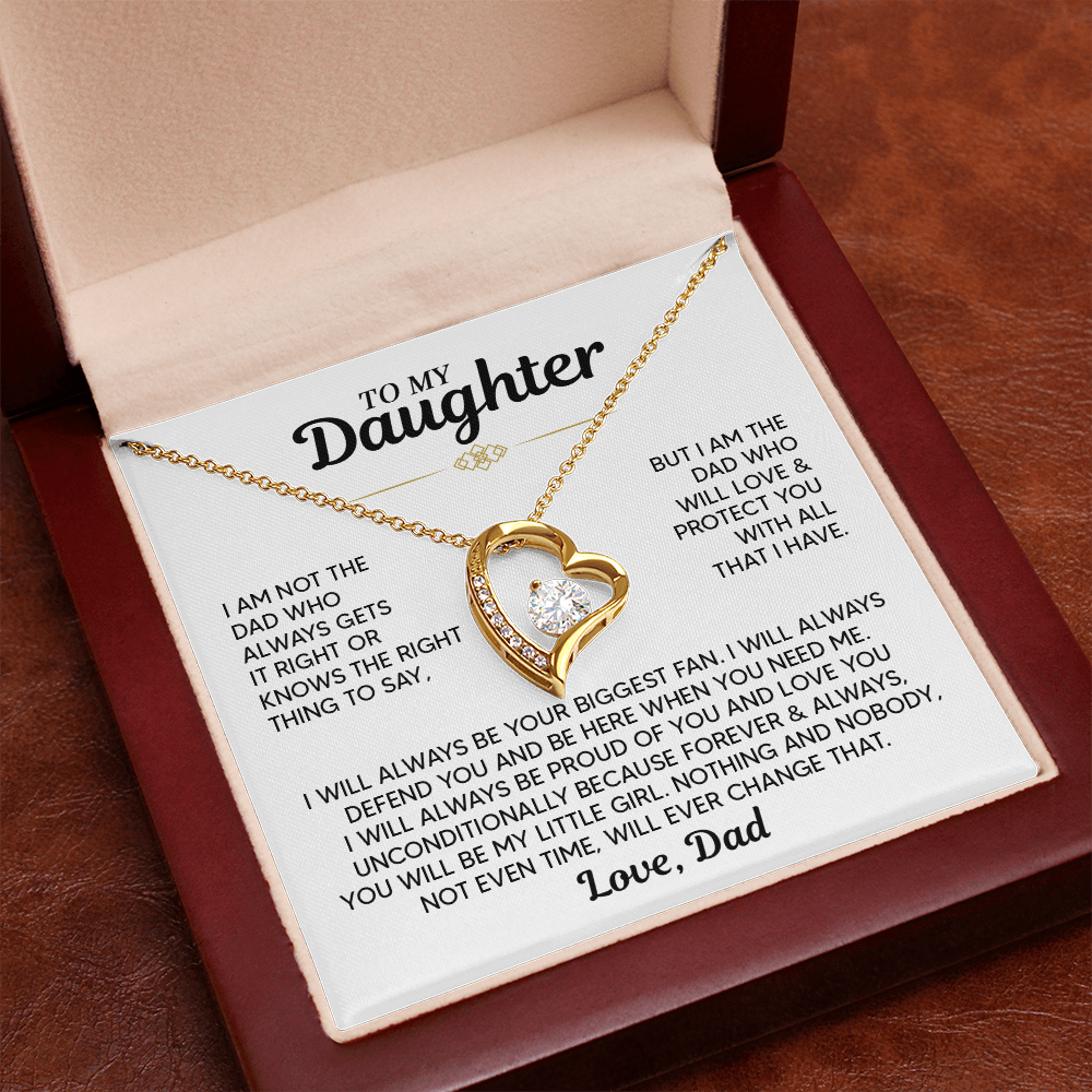 TO MY DAUGHTER PROTECT YOU FOREVER LOVE NECKALCE GIFT SET