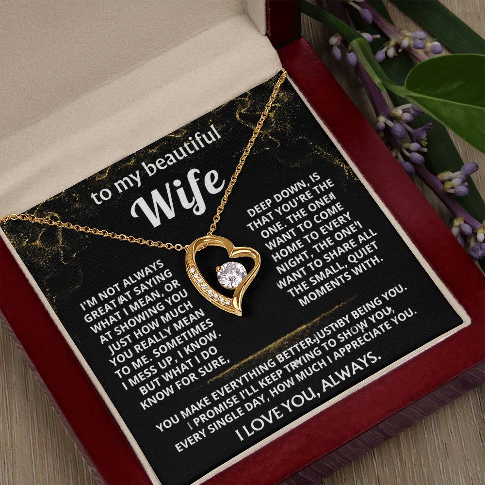 To My Wife, You make my world better.
