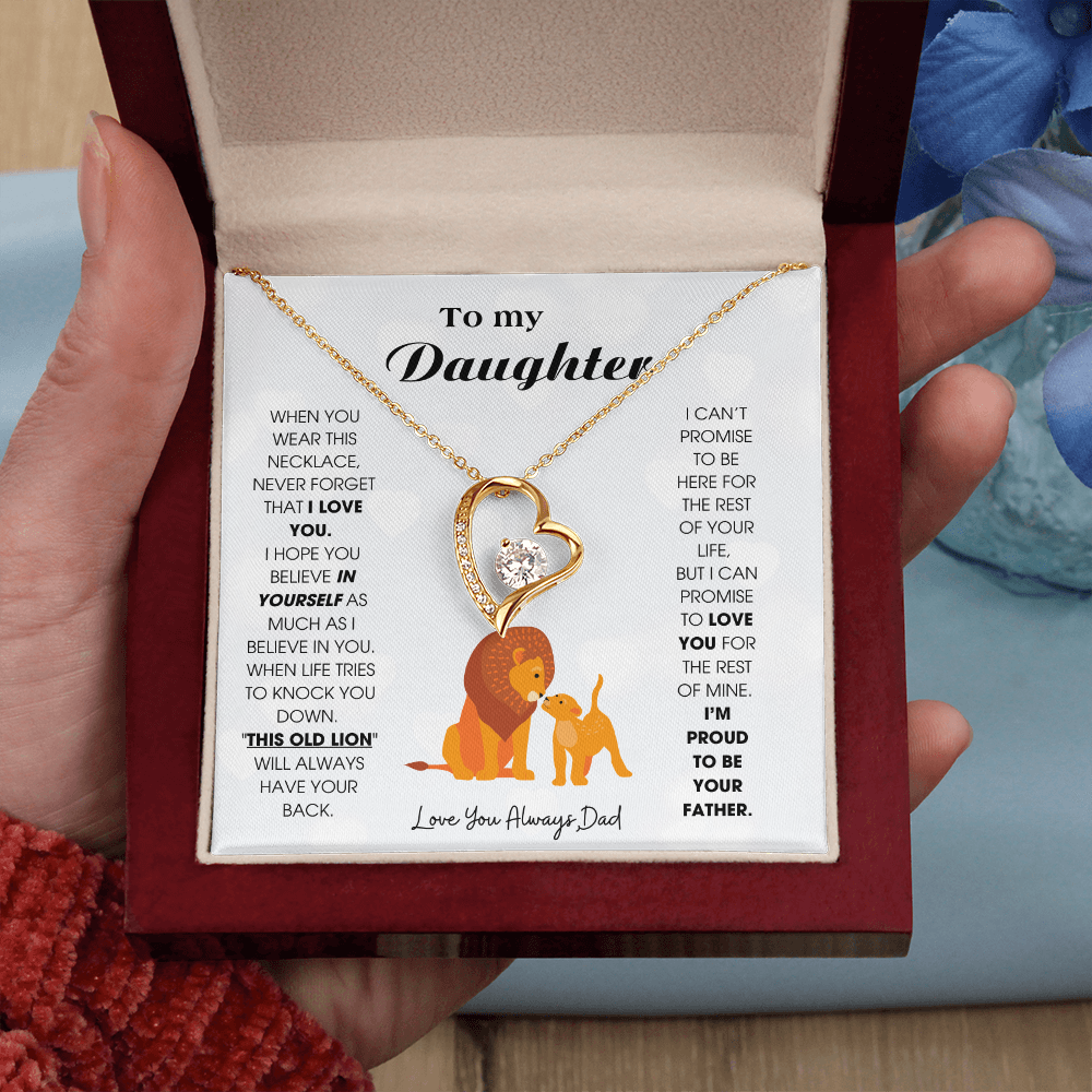 To My Daughter - When you wear this necklace, never forget that I LOVE YOU [ Forever Love ]
