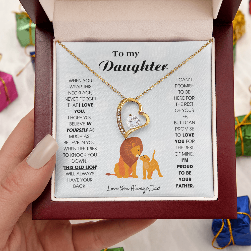 To My Daughter - When you wear this necklace, never forget that I LOVE YOU [ Forever Love ]