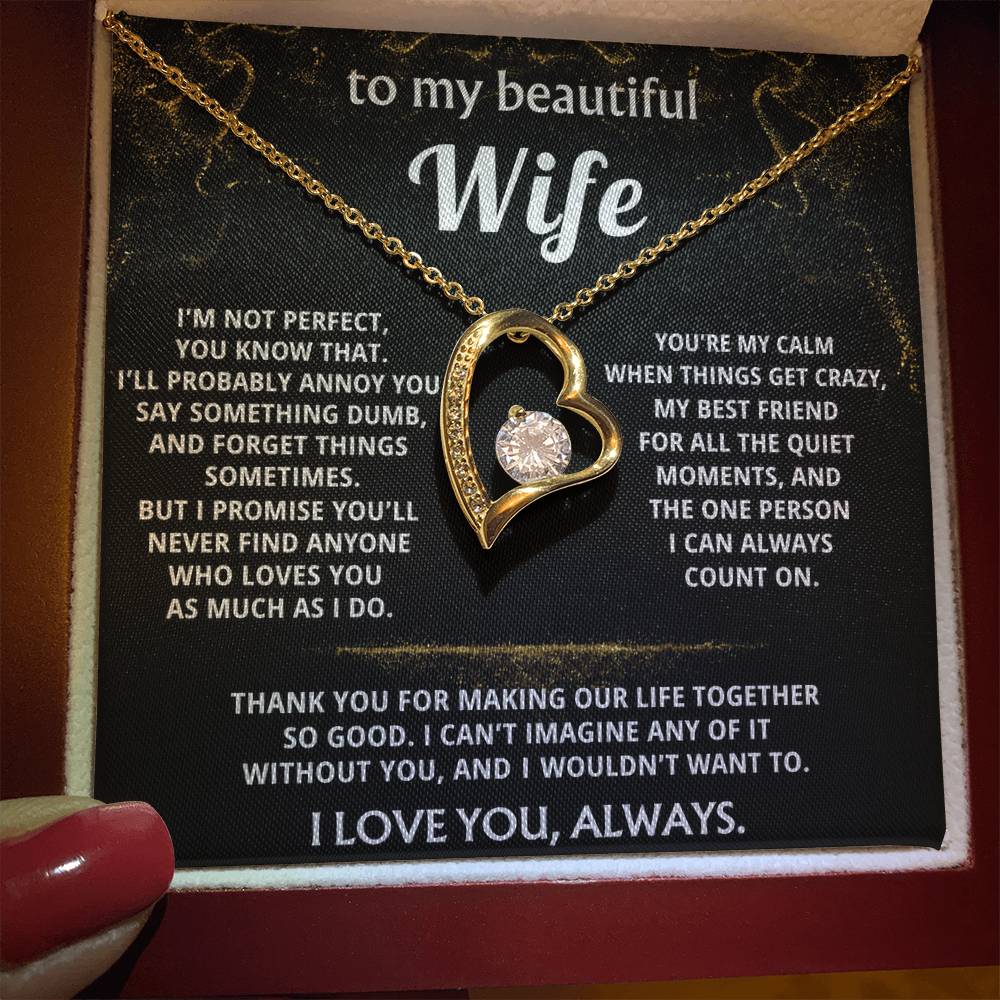 To My Wife, You make my life so good.