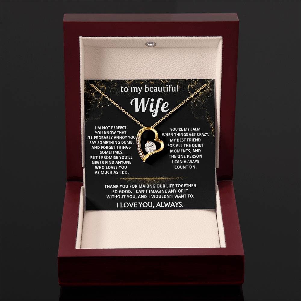 To My Wife, You make my life so good.