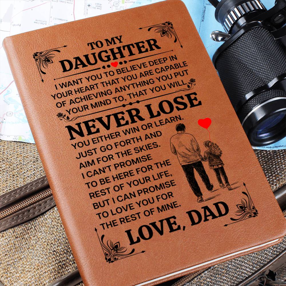 TO MY DAUGHTER PROMISE LEATHER JOURNAL