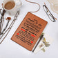 TO MY DAUGHTER IN LAW HONOR LEATHER JOURNAL