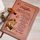 To My Daughter Leather Journal Your Crown