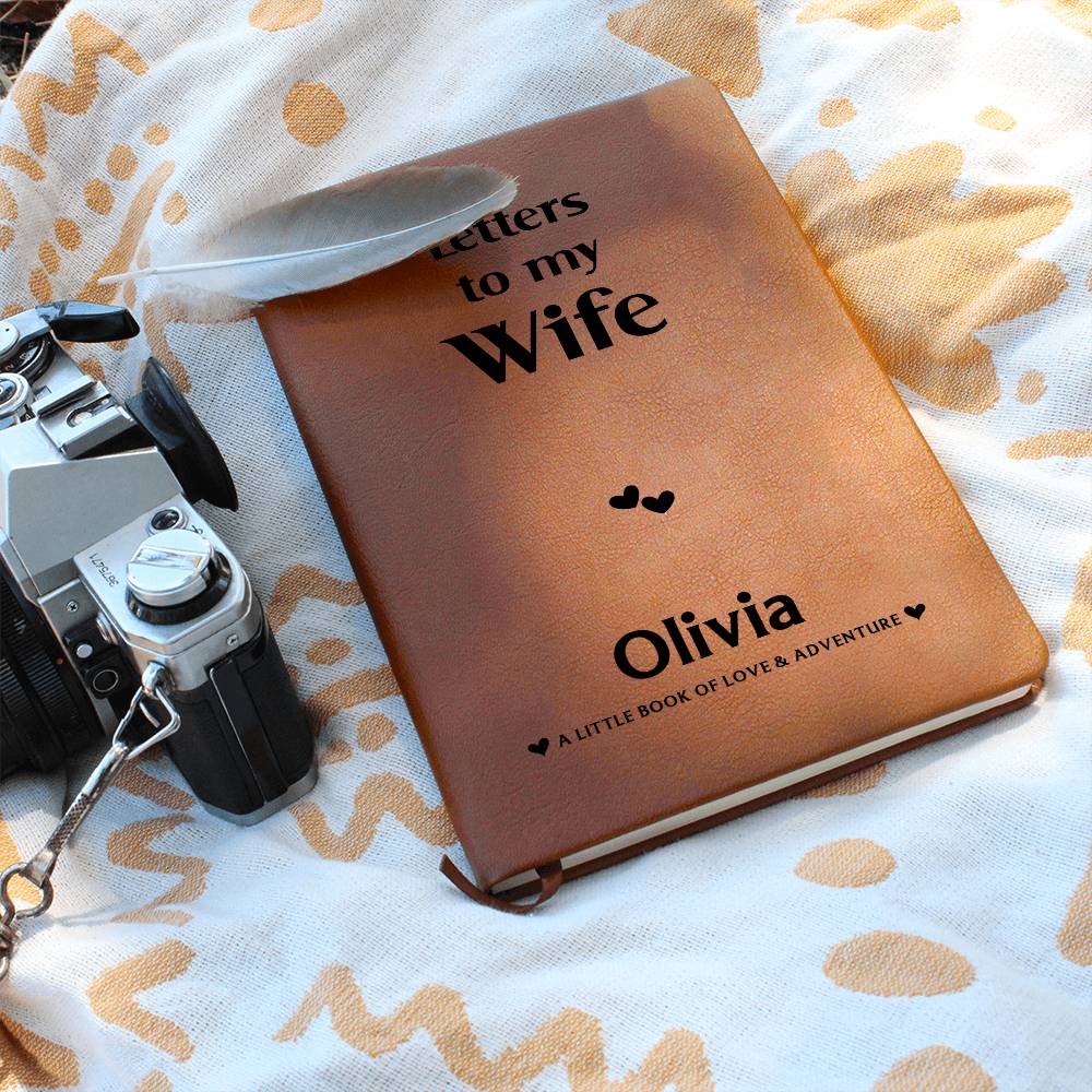 TO MY WIFE JOURNAL PERSONALIZED - NEW