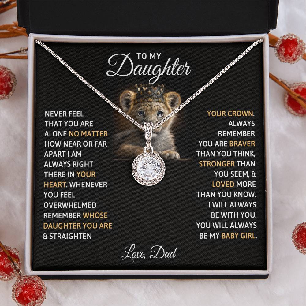 TO MY DAUGHTER BABY GIRL ETERNAL HOPE NECKLACE GIFT SET