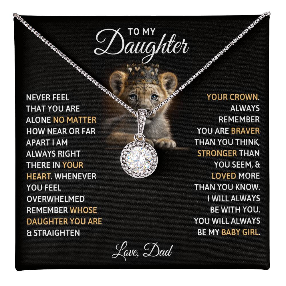 TO MY DAUGHTER BABY GIRL ETERNAL HOPE NECKLACE GIFT SET