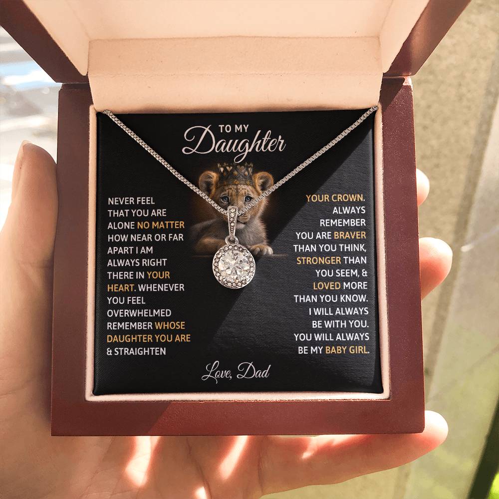TO MY DAUGHTER BABY GIRL ETERNAL HOPE NECKLACE GIFT SET