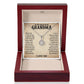 TO MY GRANDMA LESSONS ETERNAL HOPE NECKLACE GIFT SET