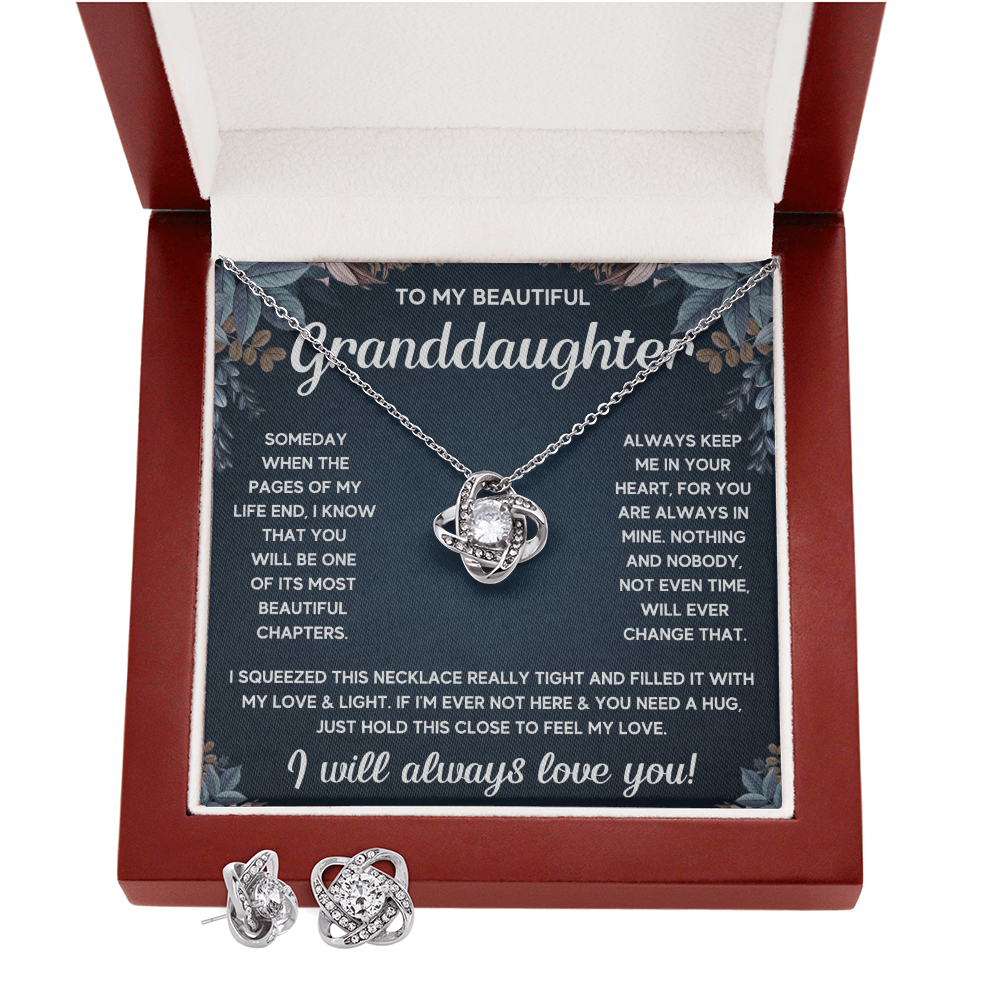 GRANDDAUGHTER SQUEEZED INTERLOCKING - KNOT EARRINGS SET