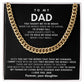 To My Dad, You taught me to be brave when the world asked me to shrink
