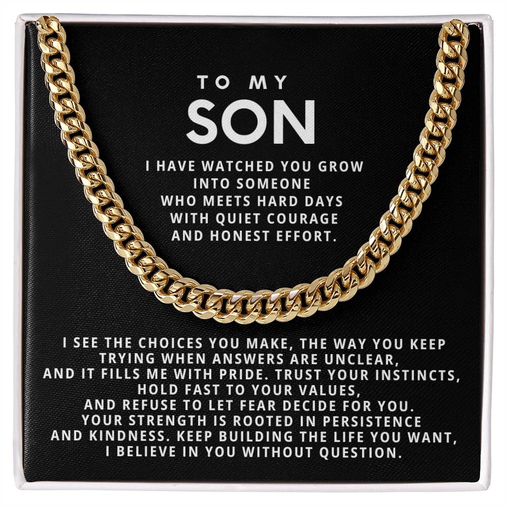 To my Son,Your strength is rooted in persistence and kindness