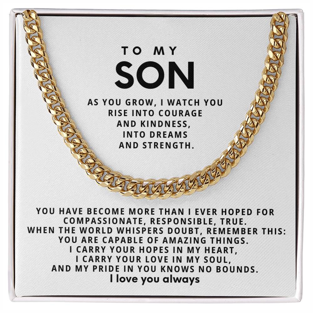 To my son, I carry your love in my soul, and my pride in you knows no bounds