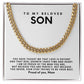 To my beloved son, you never, ever stop trying to be your best