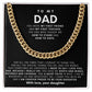 To My Dad, you were my first friend and my first teacher