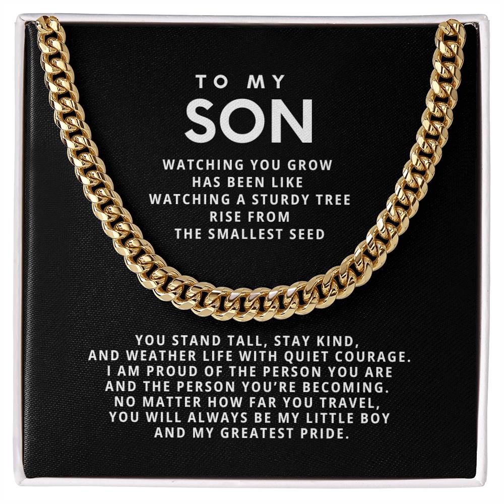 To my Son, You stand tall, stay kind, and weather life with quiet courage