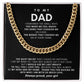 To My Dad, Thank you for raising me into who I am with so much love