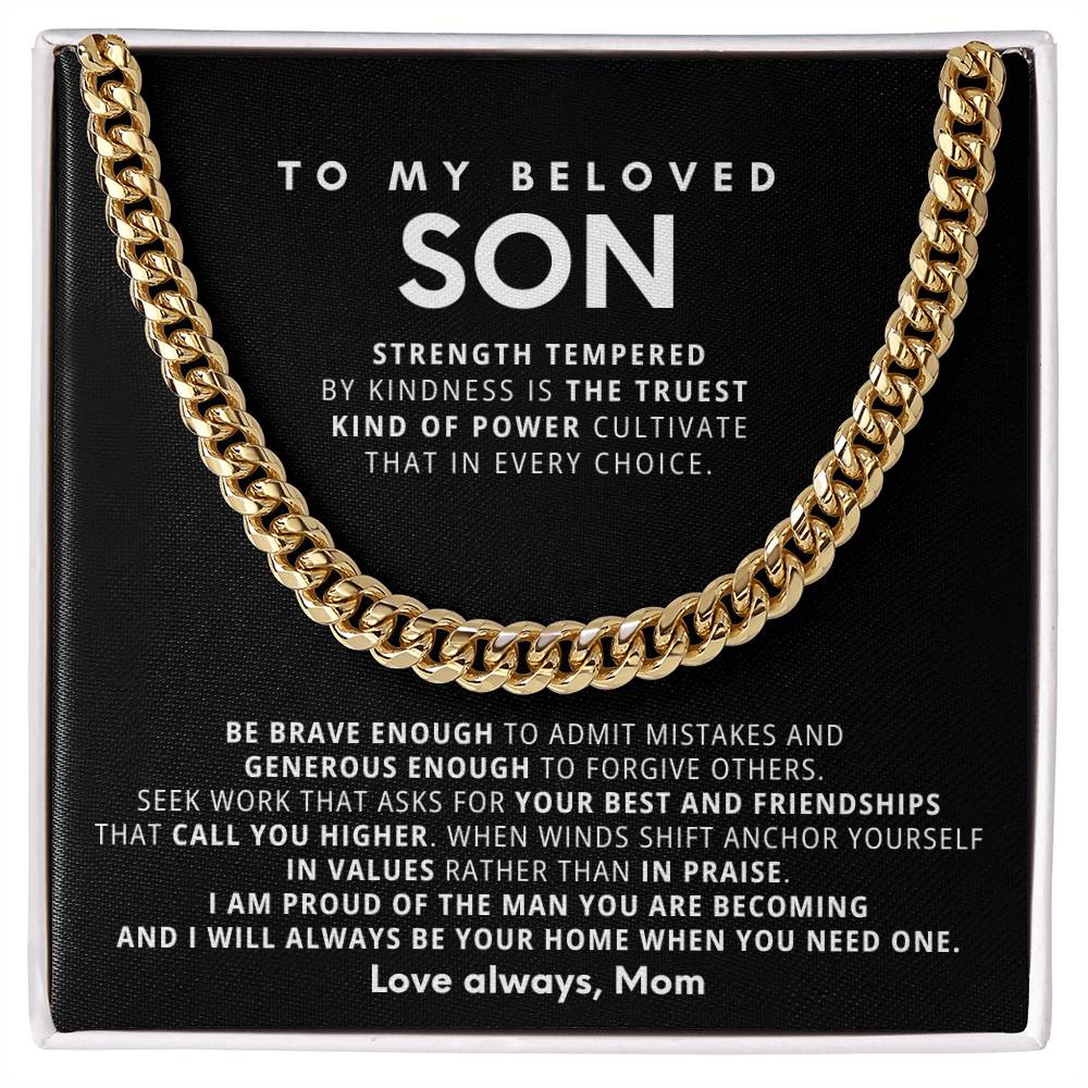 To my Son, I will always be your home when you need one