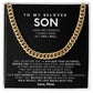 To my beloved son, I will forever be your biggest fan