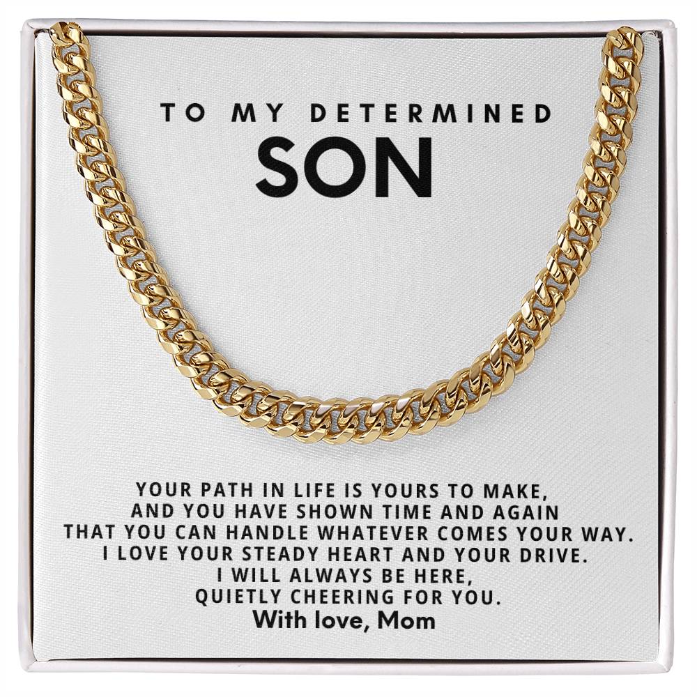 To my determined son, I love your steady heart and your drive