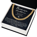 TO MY MAN PROMISE NECKLACE CUBAN LINK CHAIN