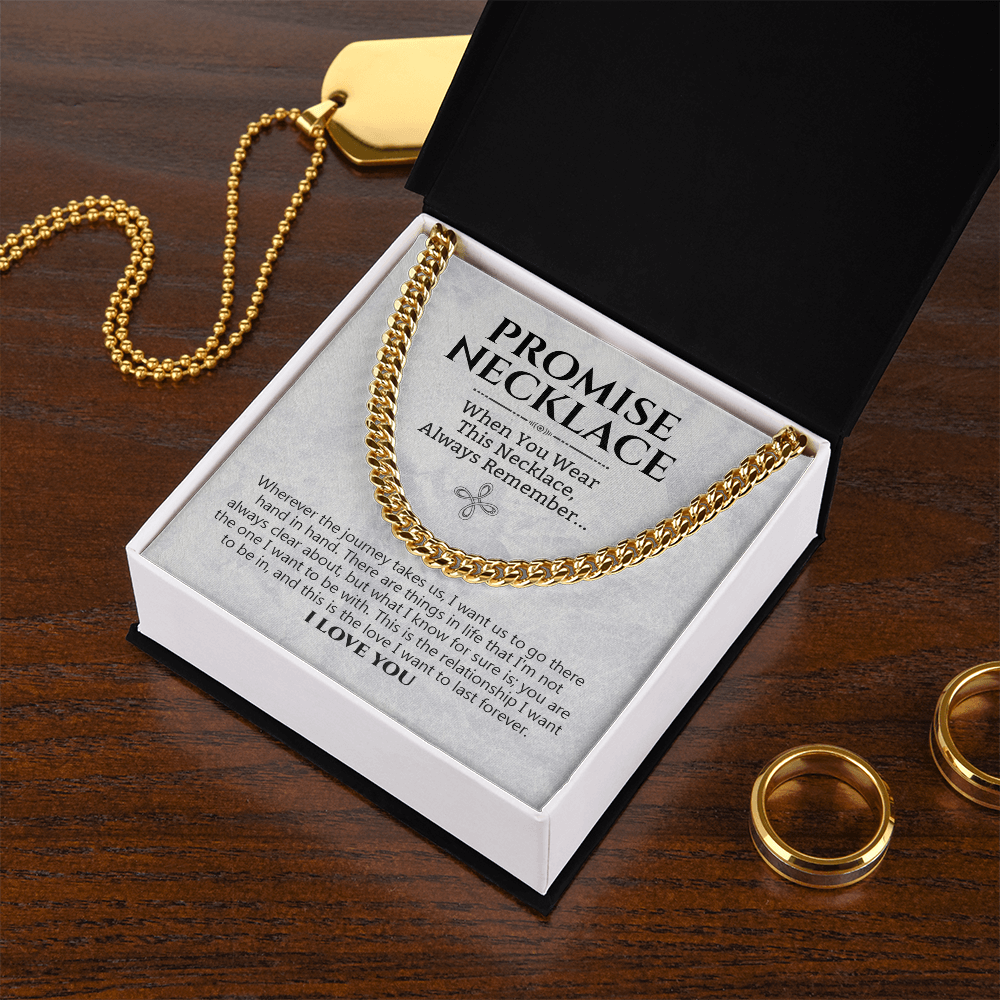 Love You Forever Promise Necklace Hand In Hand