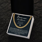TO MY MAN PROMISE NECKLACE CUBAN LINK CHAIN