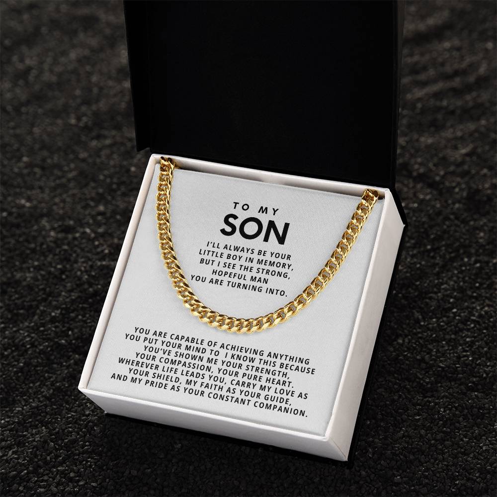 To my son, I’ll always be your little boy in memory