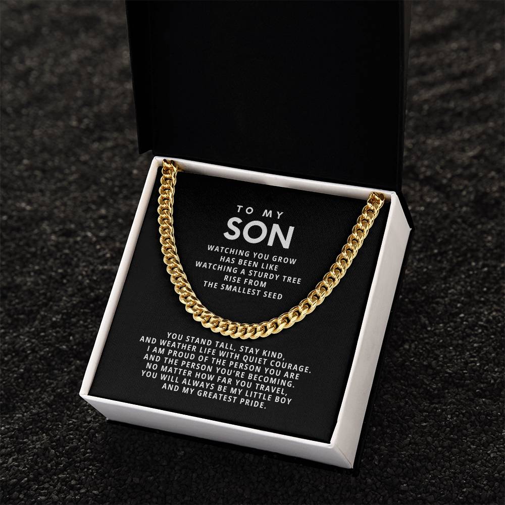 To my Son, You stand tall, stay kind, and weather life with quiet courage