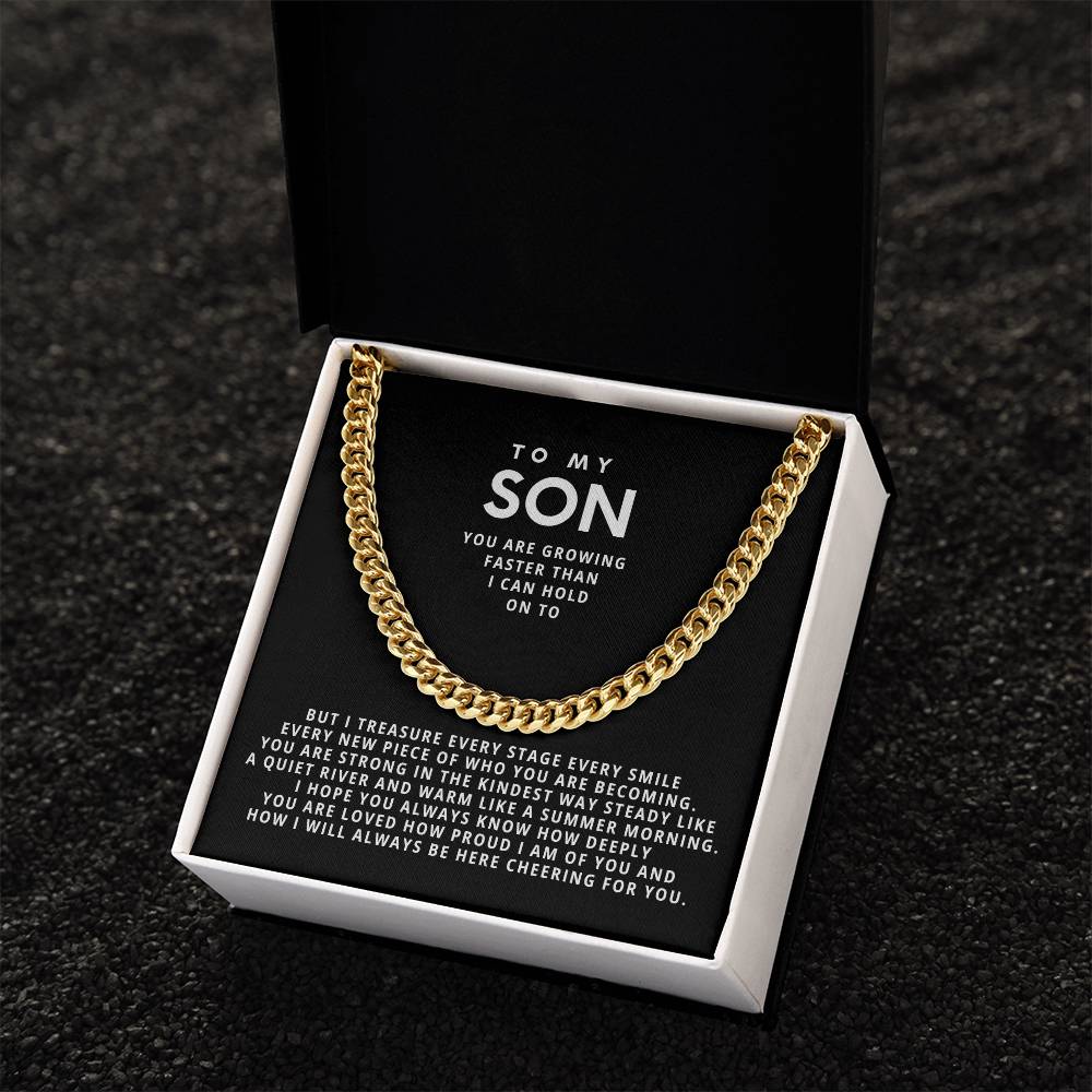 To my son, You are growing faster than I can hold on