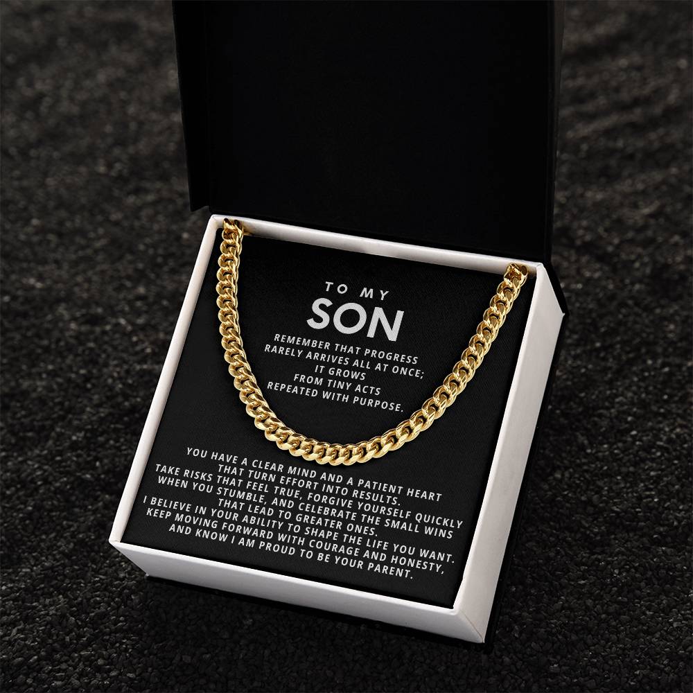 To my Son,Keep moving forward with courage and honesty