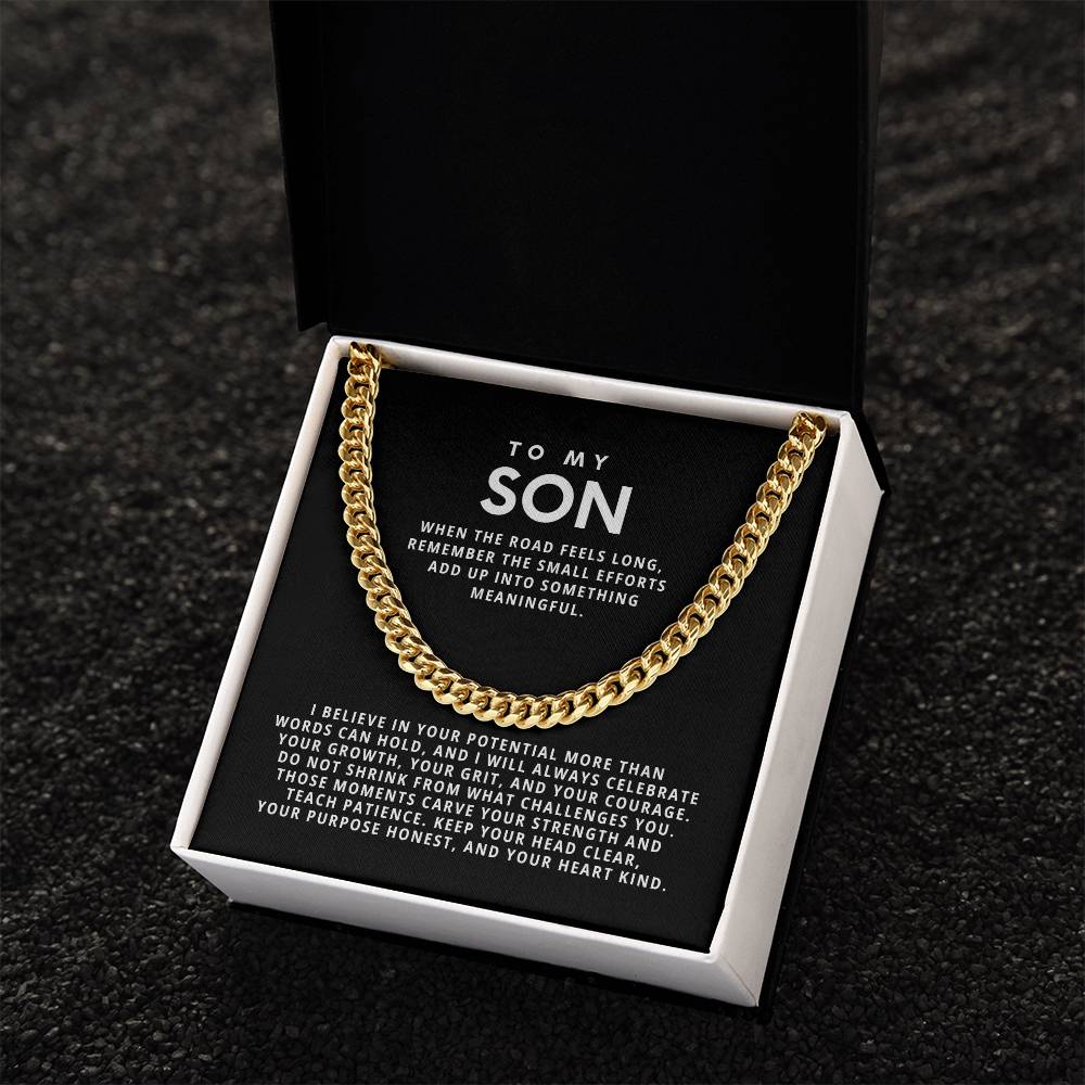 To my Son,Keep your head clear, your purpose honest, and your heart kind