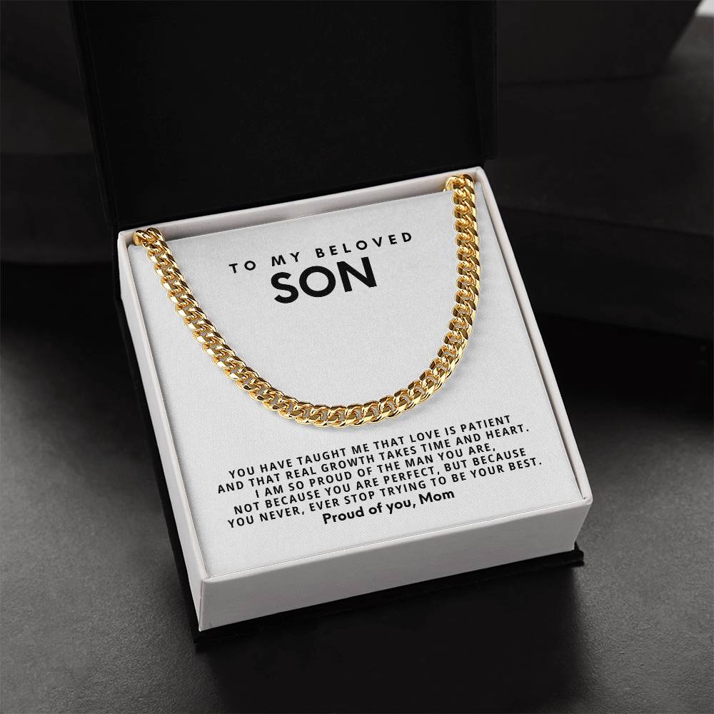 To my beloved son, you never, ever stop trying to be your best