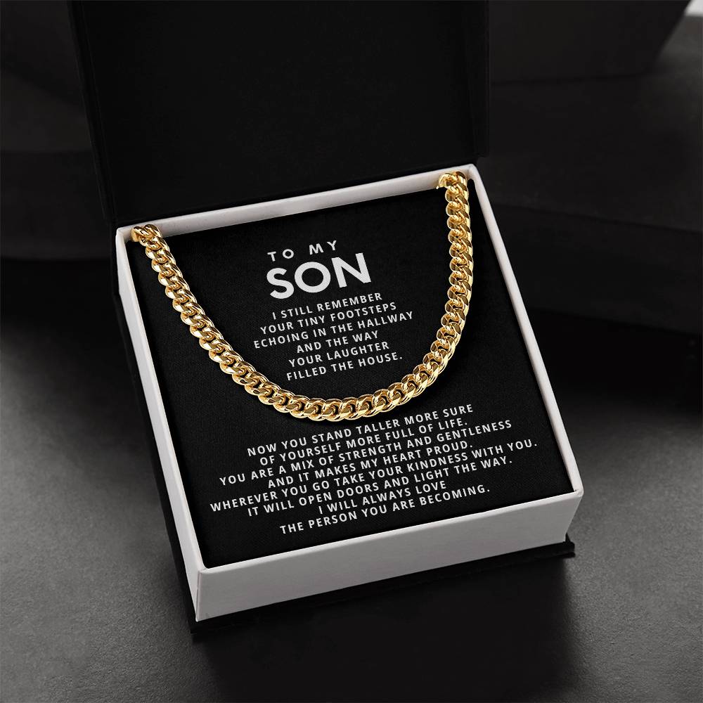 To my son, I still remember your tiny footsteps