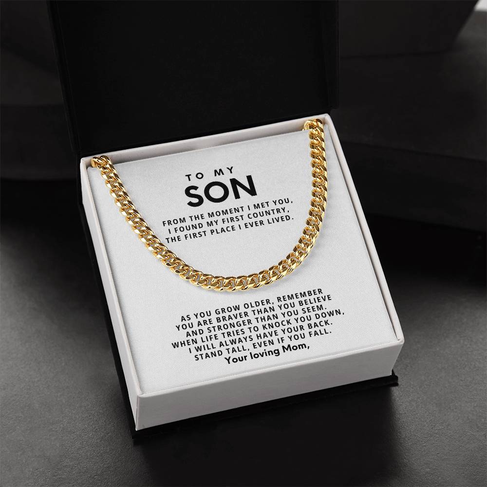 To my Son, Stand tall, even if you fall