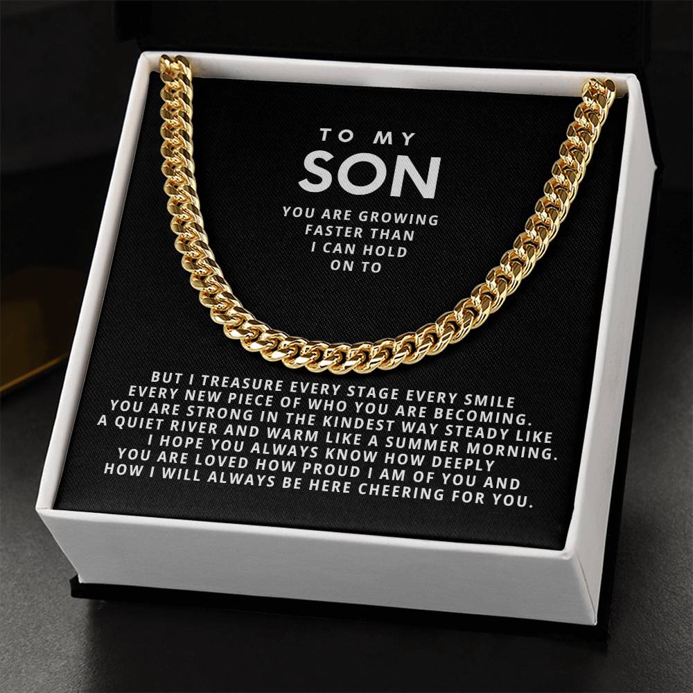 To my son, You are growing faster than I can hold on