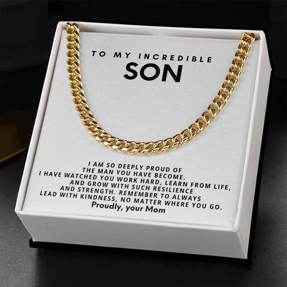 To my incredible son, I am so deeply proud of the man you have become