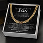 To my son,  Let your values guide you, laugh when you can