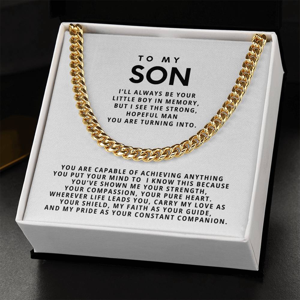 To my son, I’ll always be your little boy in memory