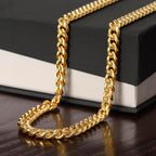 TO MY MAN PROMISE NECKLACE CUBAN LINK CHAIN