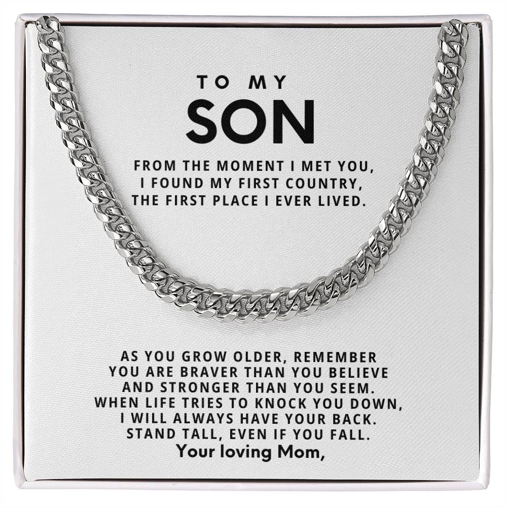 To my Son, Stand tall, even if you fall