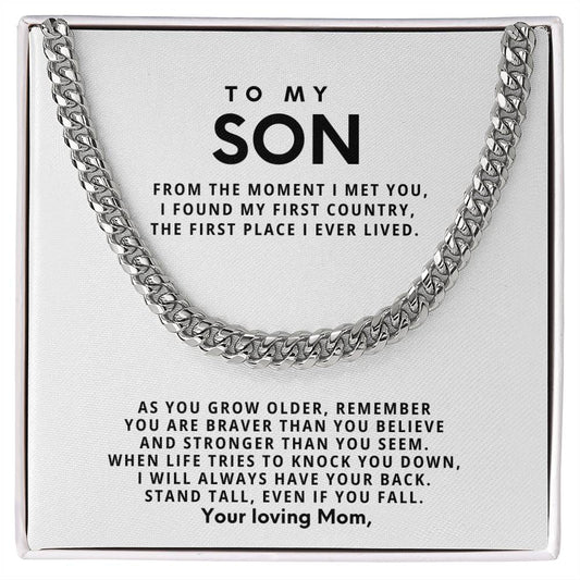 To my Son, Stand tall, even if you fall