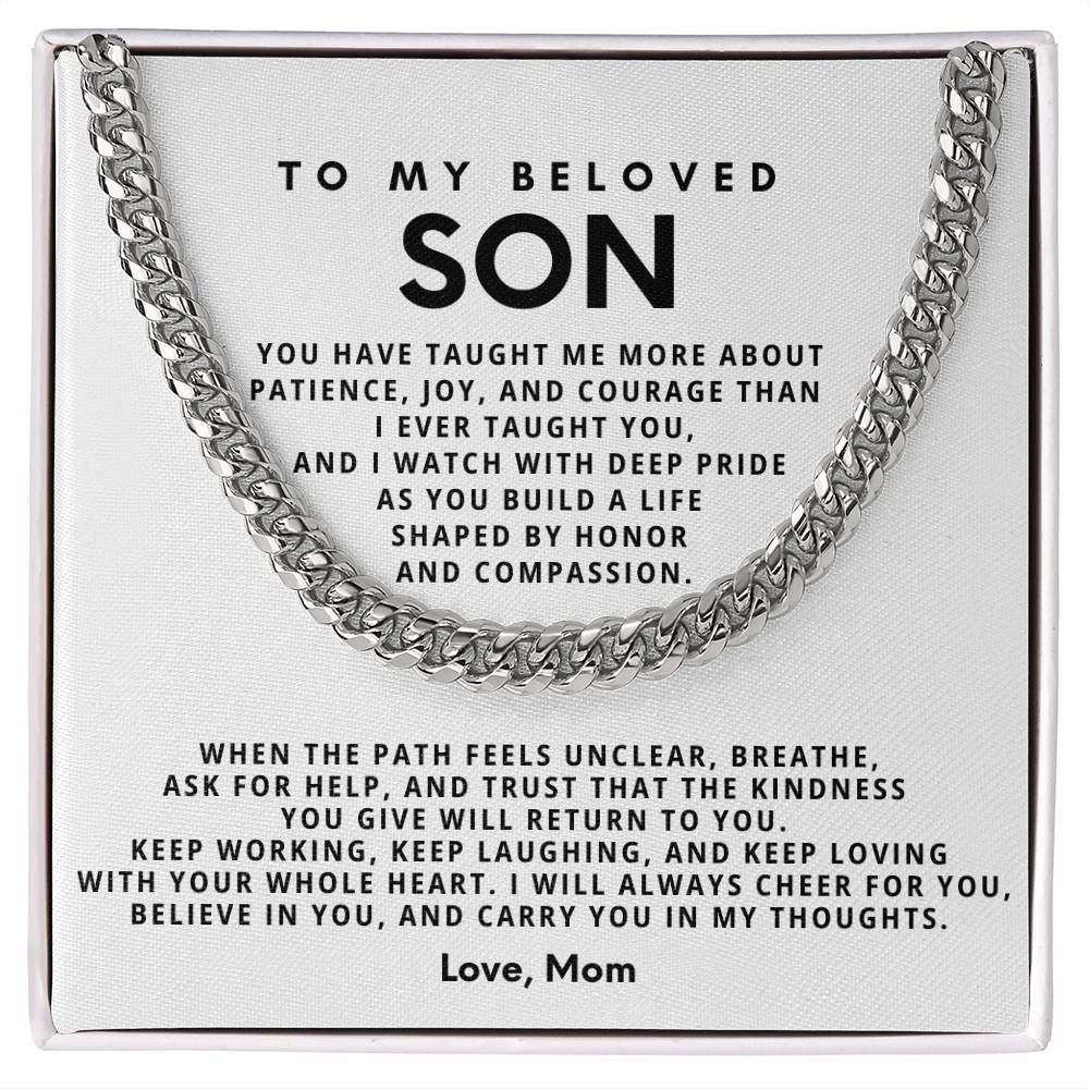 To my beloved Son, I will always cheer for you, believe in you