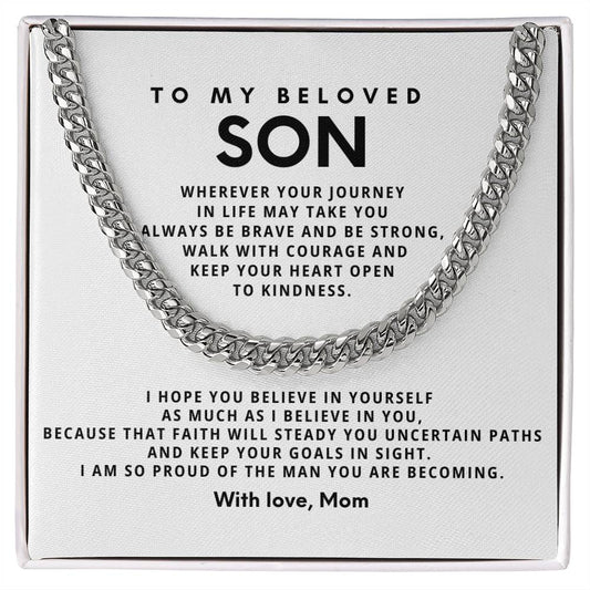 To my beloved son,Wherever your journey in life may take you always be brave and be strong